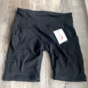 Black Baleaf Biker Shorts Medium